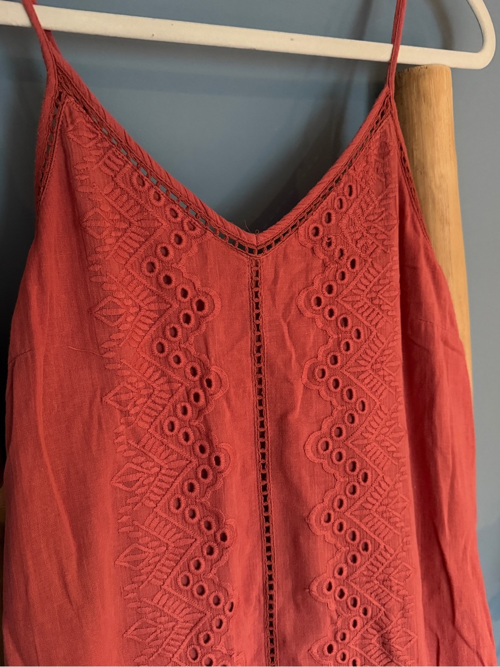 House of Harlow Harlow Eyelet Slip Dress with Ruffle Hem - Picture 2 of 6